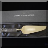 G07. New in box Waterford Crystal cake server. - $42